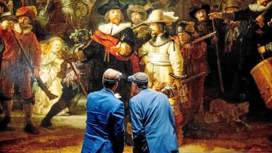 Un lienzo de Rembrandt se restaura en directo y por Internet