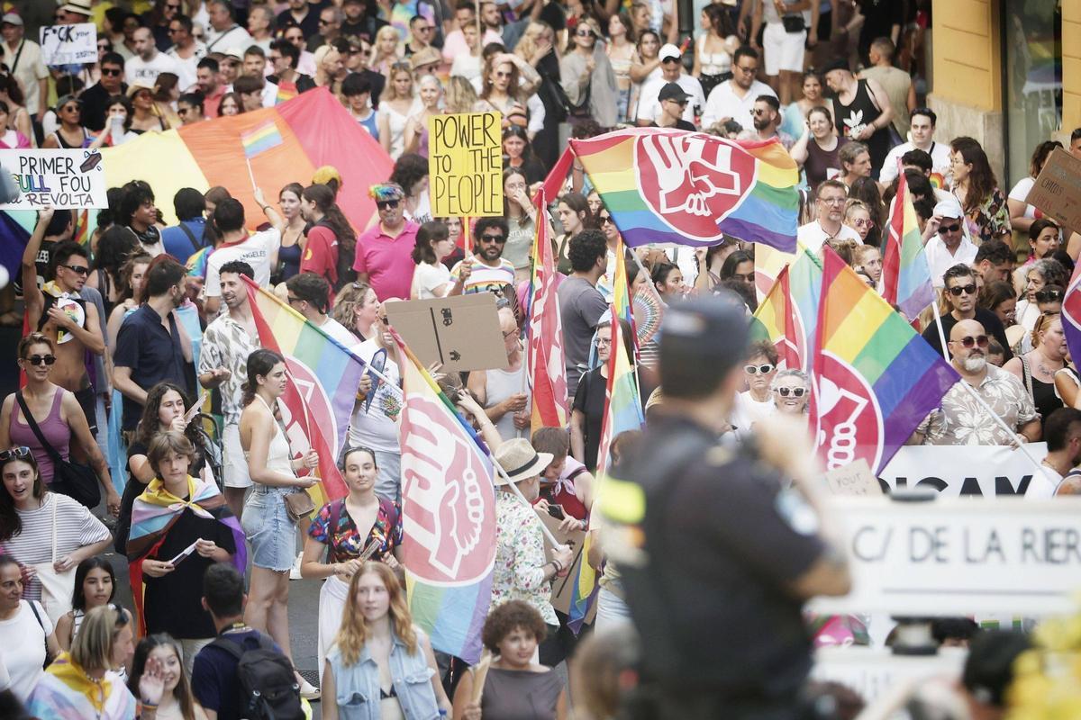 Manifestación del Orgullo el año pasado en Palma.