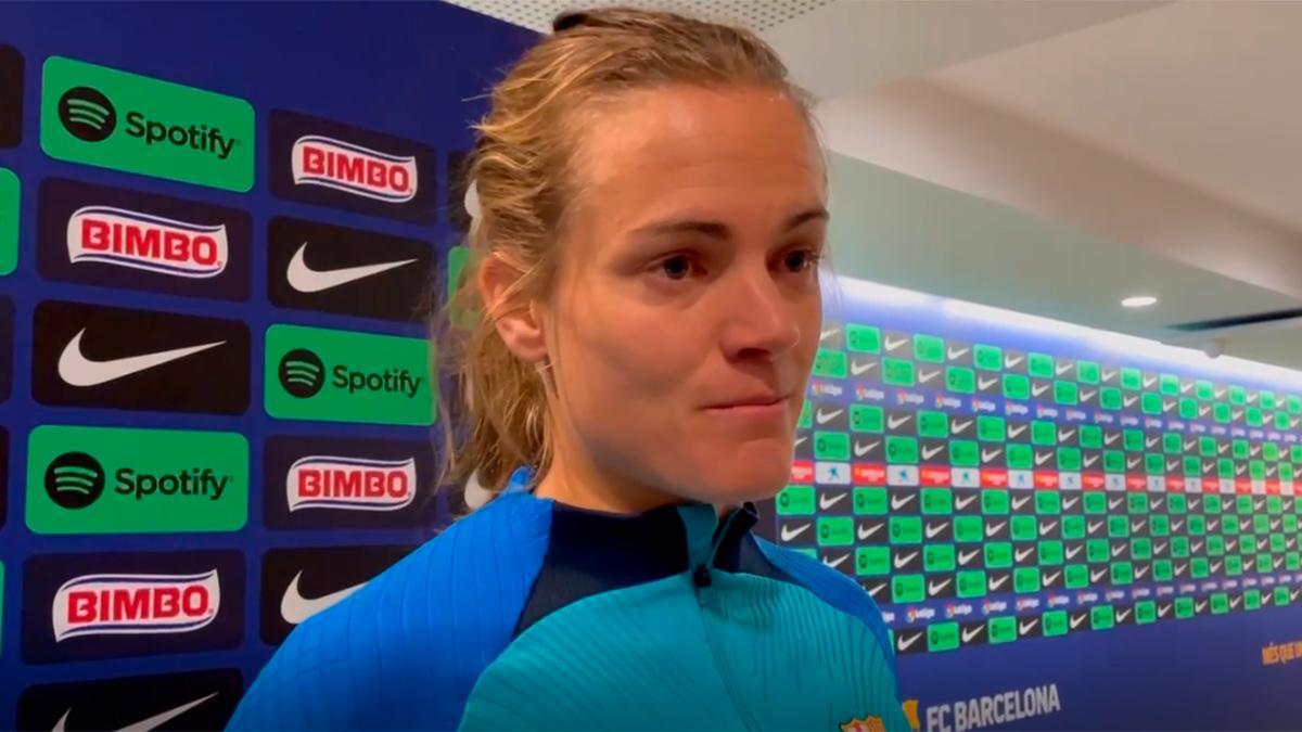 Irene Paredes habló en el Media Day antes del partido ante el Bayern en el Camp Nou