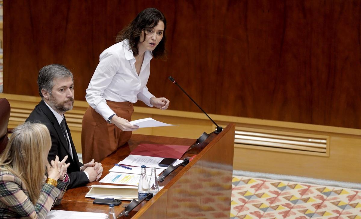 La presidenta de la Comunidad de Madrid, Isabel Díaz Ayuso