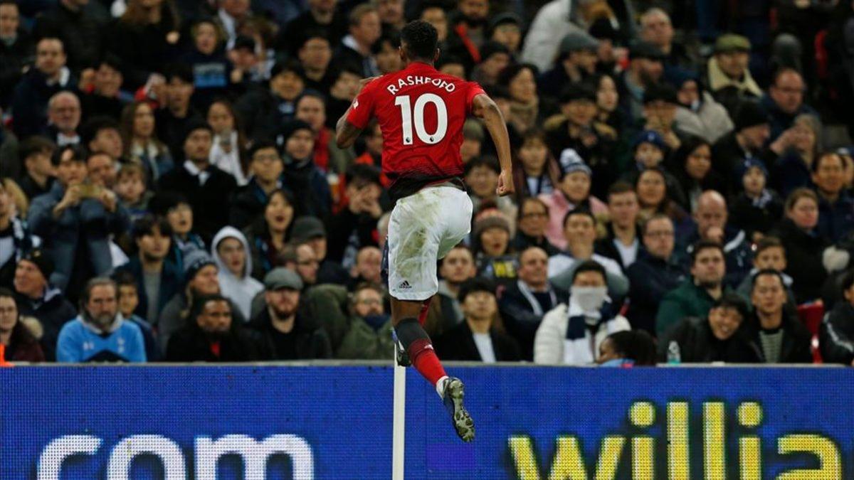 Marcus Rashford anotó el gol del triunfo en Wembley