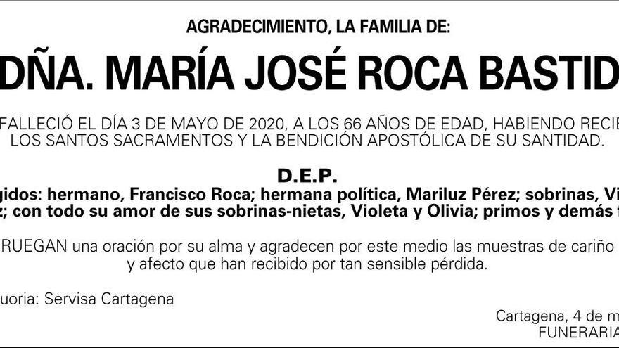 Dª María José Roca Bastida