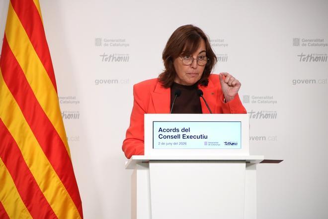 La consellera de Territori, Habitatge i Transició Ecològica, Sílvia Paneque, en rueda de prensa este martes