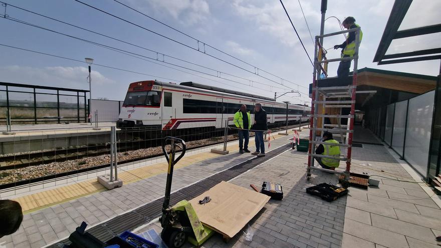 Las obras de la estación de Albal se encuentran en la fase final