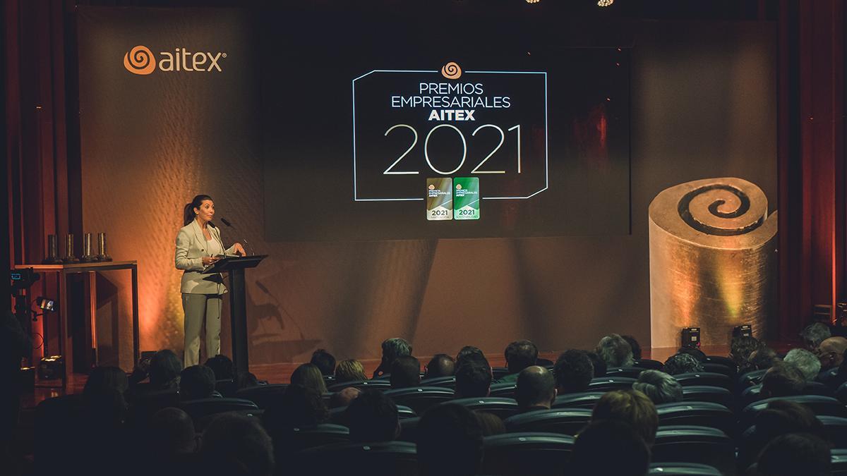 Imagen de archivo de los Premios Empresariales AITEX en 2021.