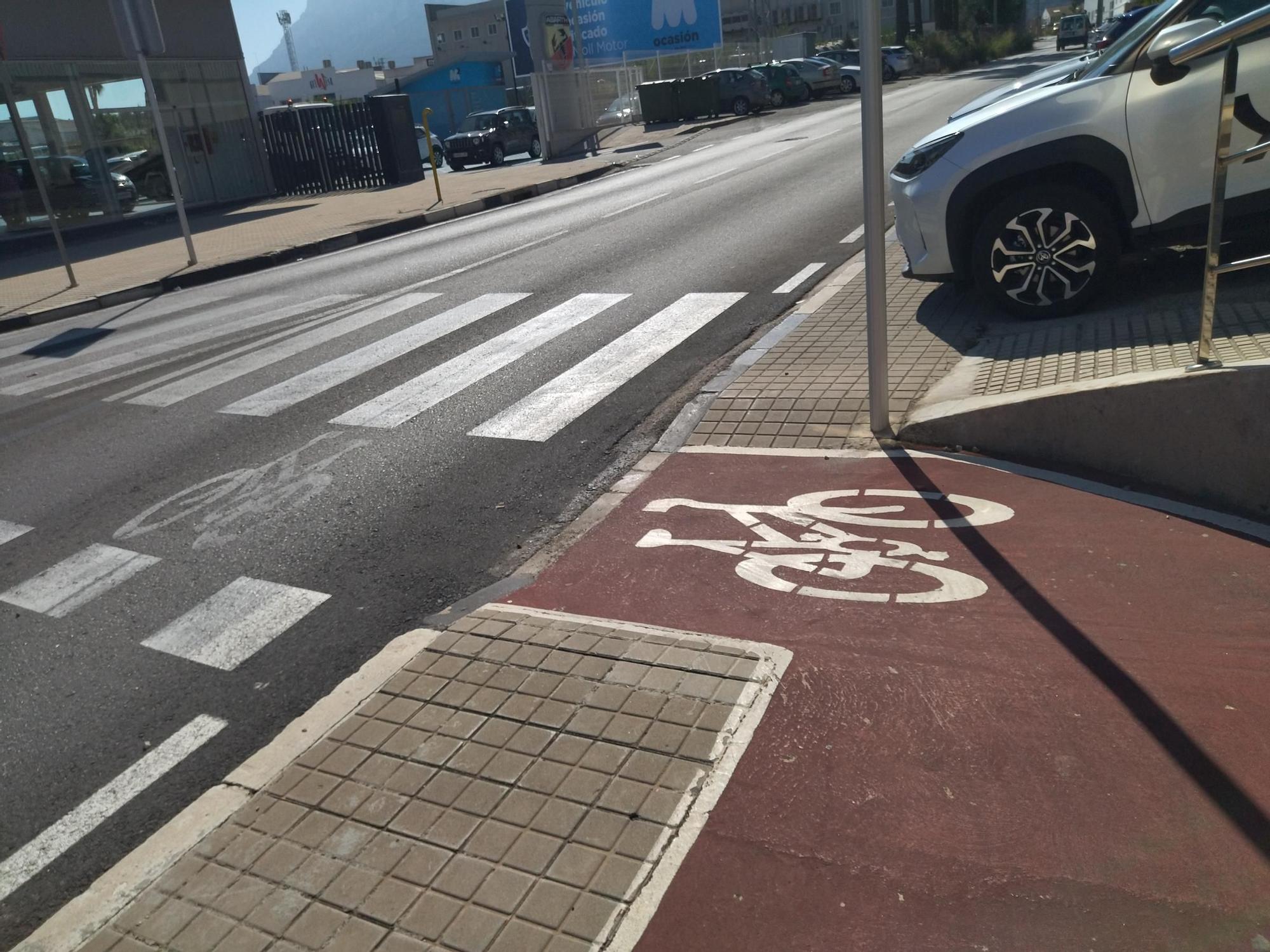 El carril bici más desastroso está en Dénia