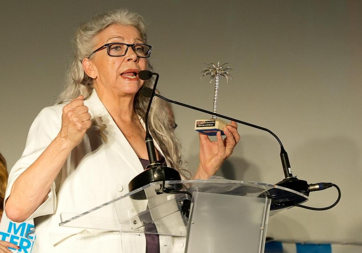Kiti Mánver, durante su homenaje en Elche
