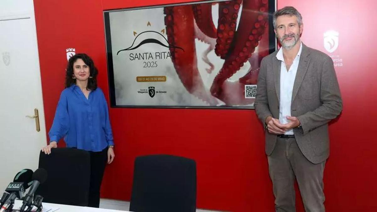 La concejala Sonia Outón y el alcalde
Alberto Varela presentaron la programación
y el cartel de esta edición.