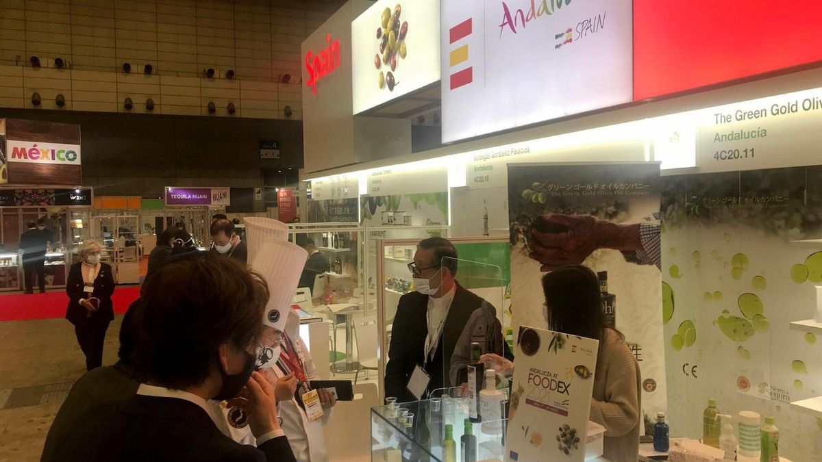 Imagen del expositor de Andalucía en la feria Foodex de Japón.