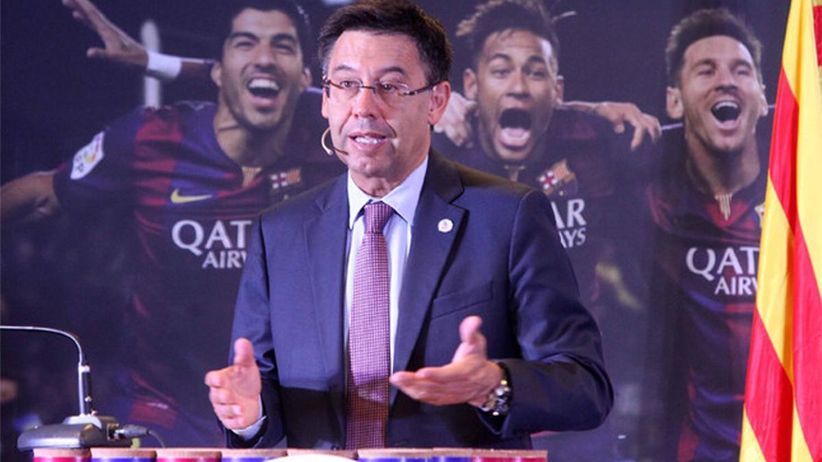 Bartomeu expuso las líneas maestras de su programa