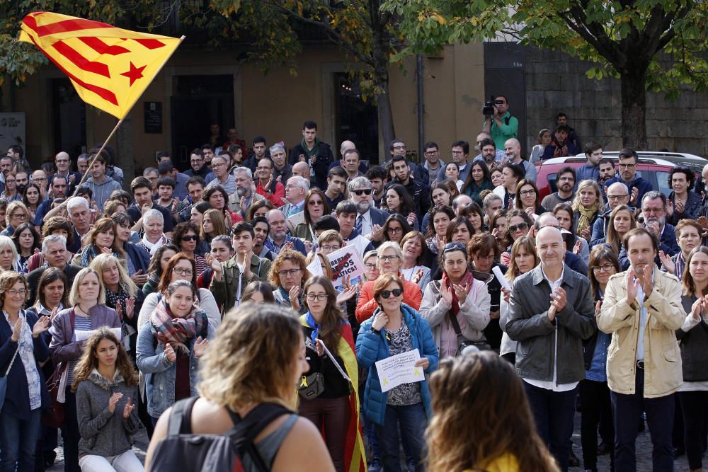 Un miler d'estudiants demanen l'alliberament dels «presos polítics» a Girona