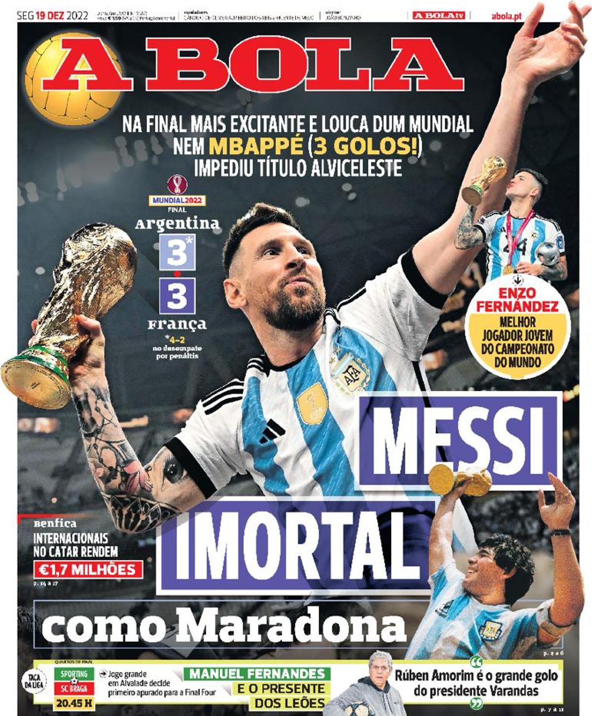 Para enmarcar: las portadas de todo el mundo se rinden a Messi
