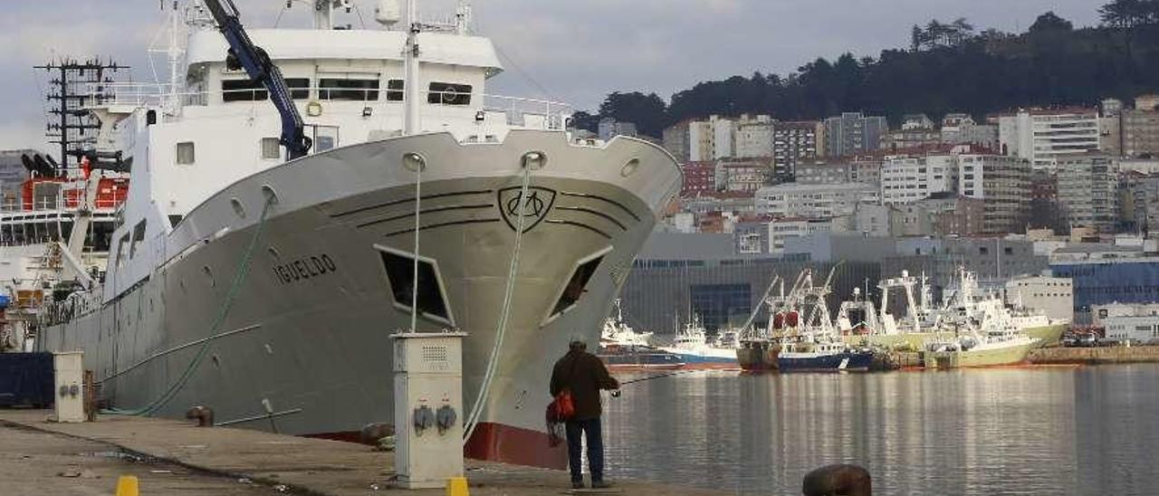 Los buques de Malvinas (con el &quot;Igueldo&quot; en primer plano) reposan estos días en Beiramar. // Ricardo Grobas