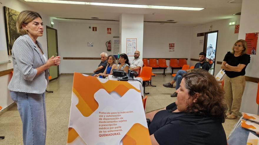 Sanidad presenta en Sotrondio una guía sobre quemaduras