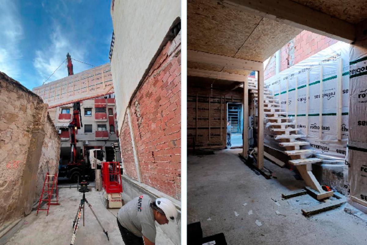 La primera fase fue la cimentación para acoger la estructura.