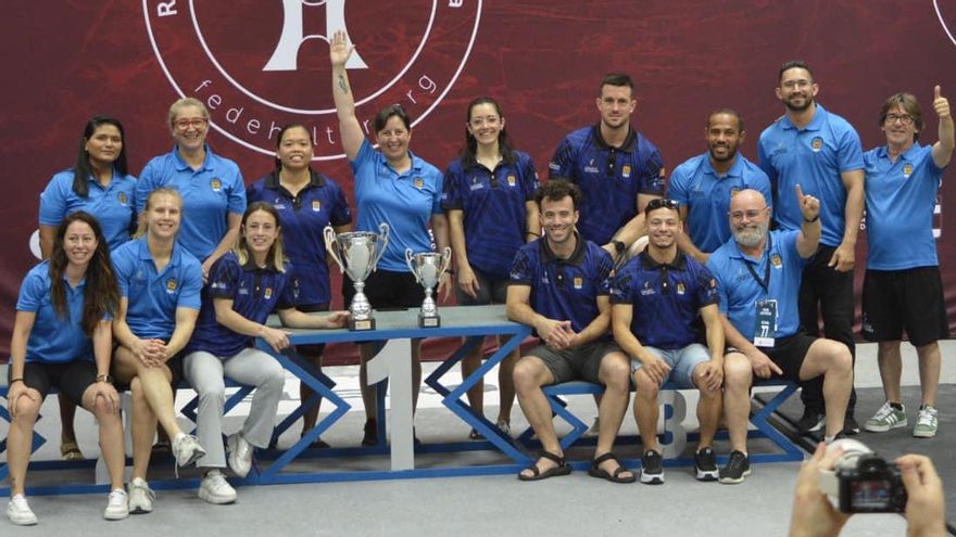 La selección de la Comunitat Valenciana con los integrantes del AC Gandia