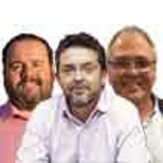 Joan Mena, José Montero y Fèlix Alonso