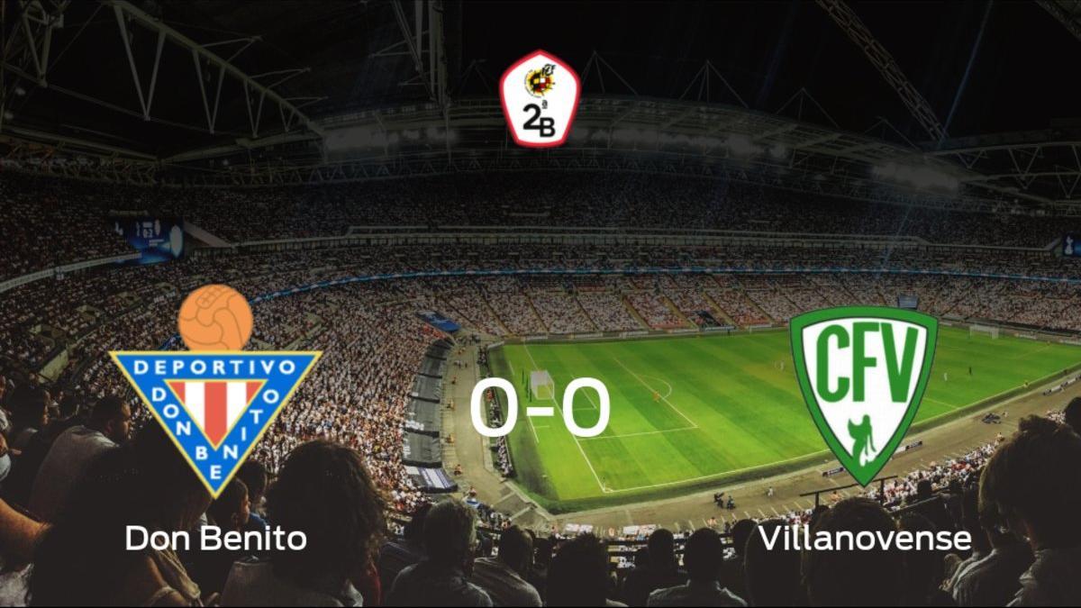 El Don Benito y el Villanovense no encuentran el gol y se reparten los puntos (0-0)
