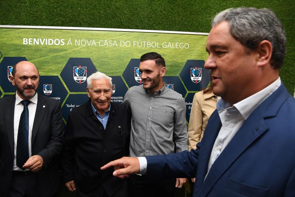 Lucas y Arsenio, en la inauguración de la sede de