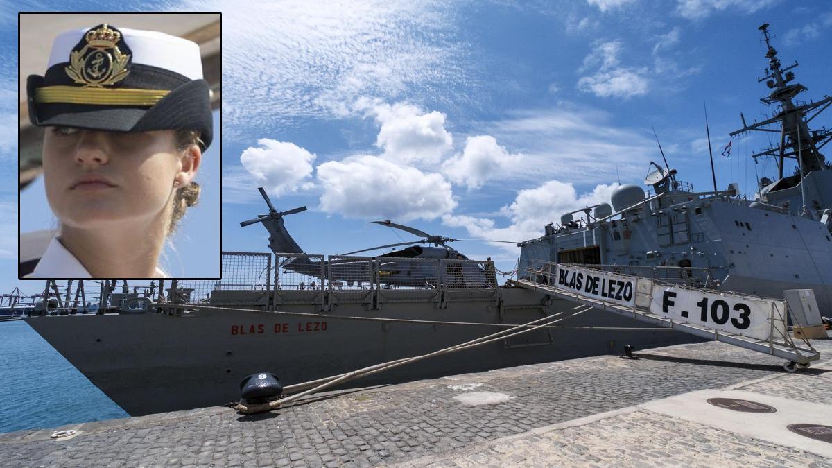 Así es la fragata Blas de Lezo, buque donde se embarca la princesa Leonor