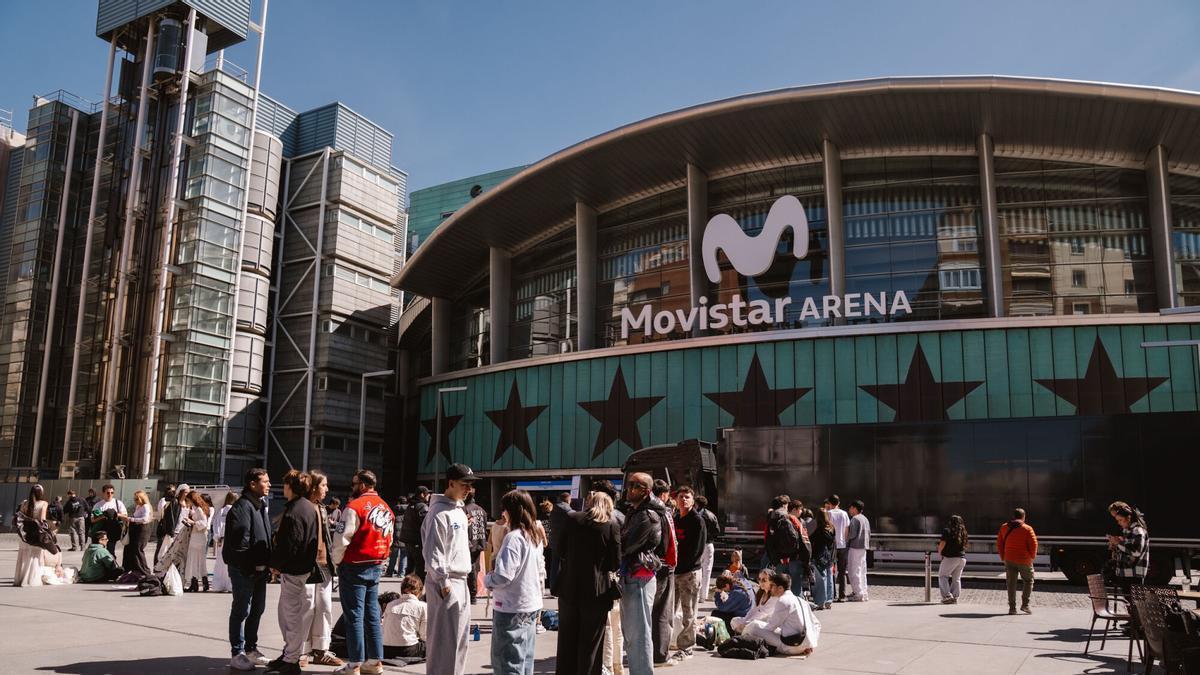 Inmediaciones del Movistar Arena, en Madrid.