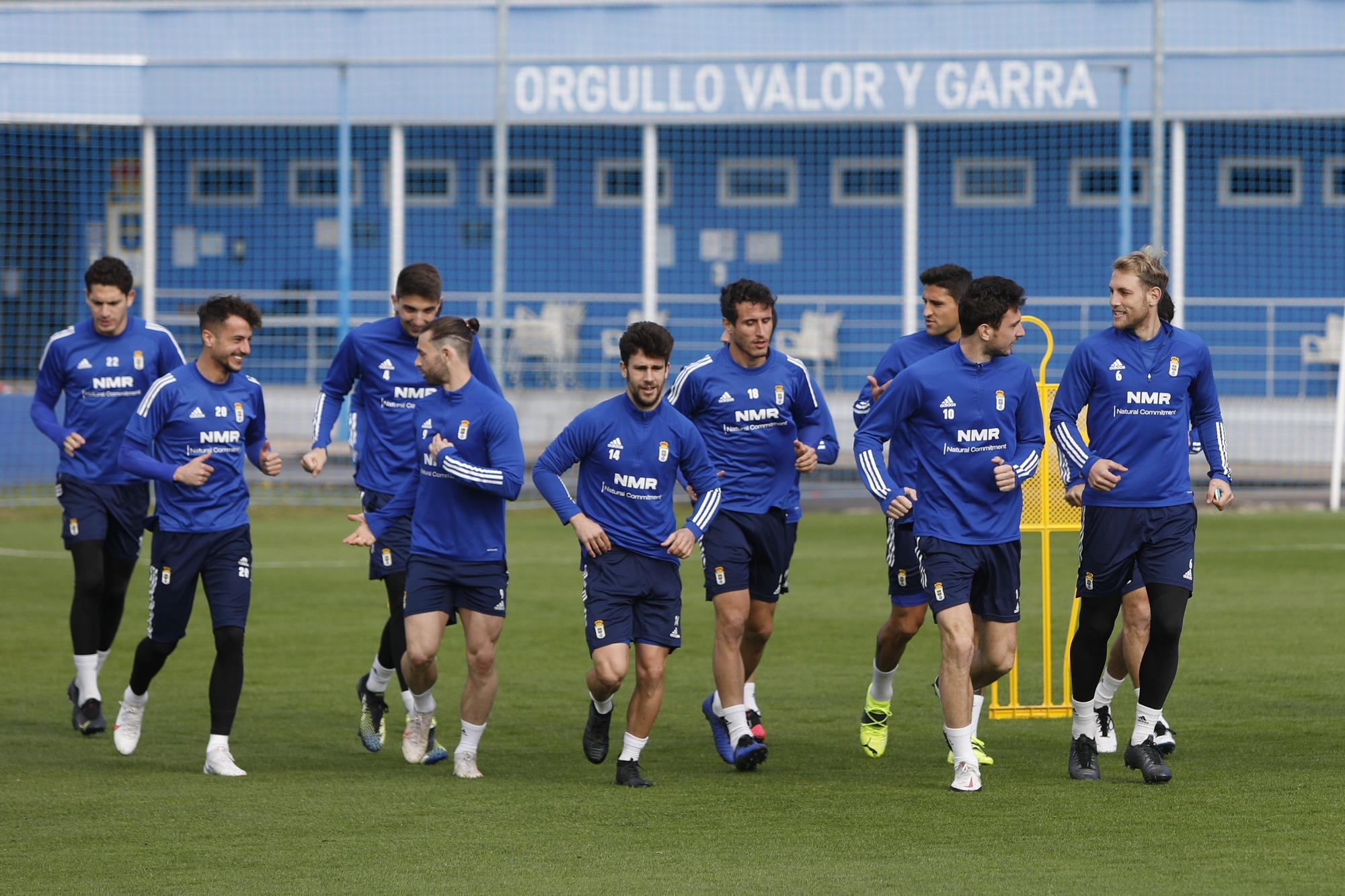 El entrenamiento del Oviedo