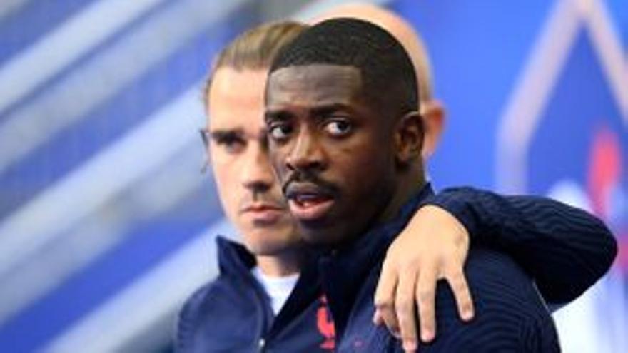 Antoine Griezmann i Ousmane Dembéle amb la selecció francesa