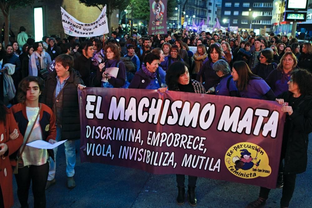 Manifestación del día de la mujer en Gijón