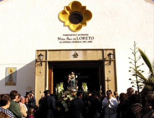 Procesión en San Javier en honor a la Virgen de Loreto