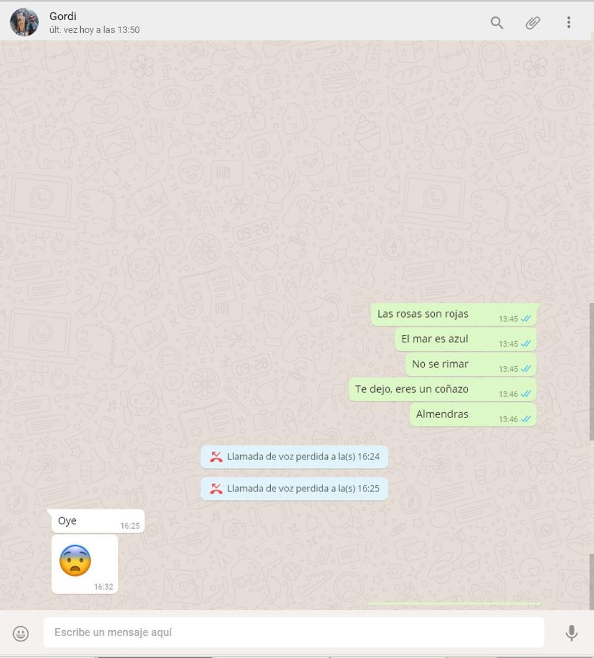Imagen de Whatsapp con ruptura definitiva