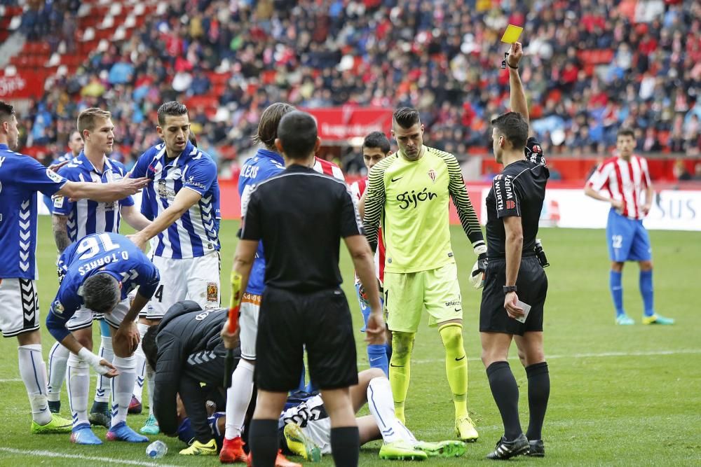 El partido entre el Sporting y el Alavés, en imágenes