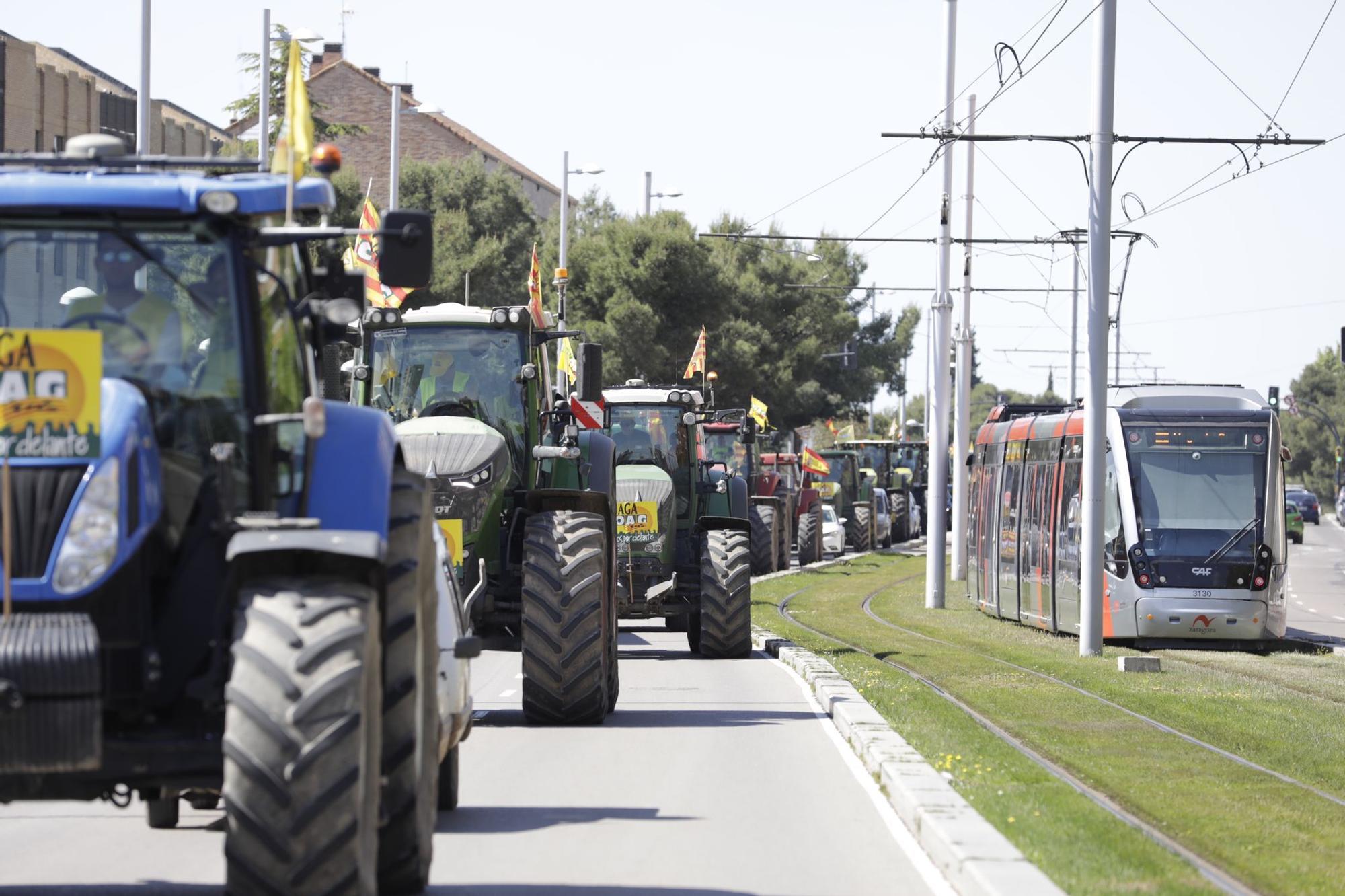 Tractorada en Zaragoza