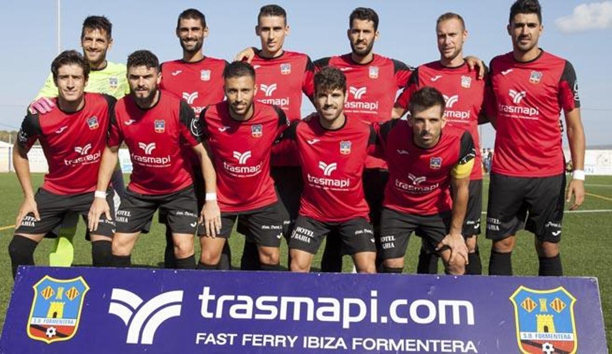 Alineación de la SD Formentera que jugó contra el Ciudad de Ibiza en la pretemporada.