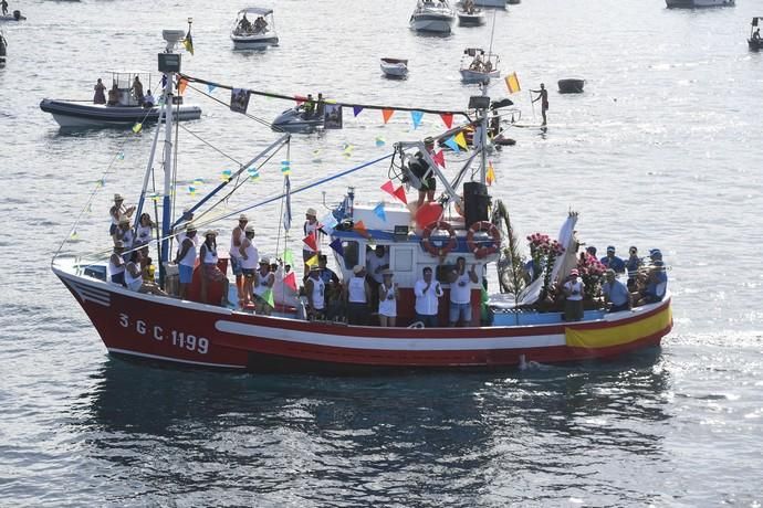 21-07-19 GRAN CANARIA. PUERTO DE ARGUINEGUIN-PUERTO DE MOGAN. MOGAN. Procesión marítima de la Virgen delCarmen desde el Puerto de en Arguineguín hasta el Puerto de Mogán.Fotos: Juan Castro  | 21/07/2019 | Fotógrafo: Juan Carlos Castro