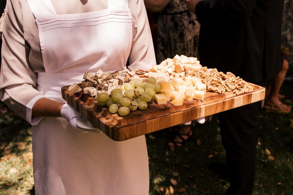 Tabla de quesos para evento tipo cóctel de Trevian Catering