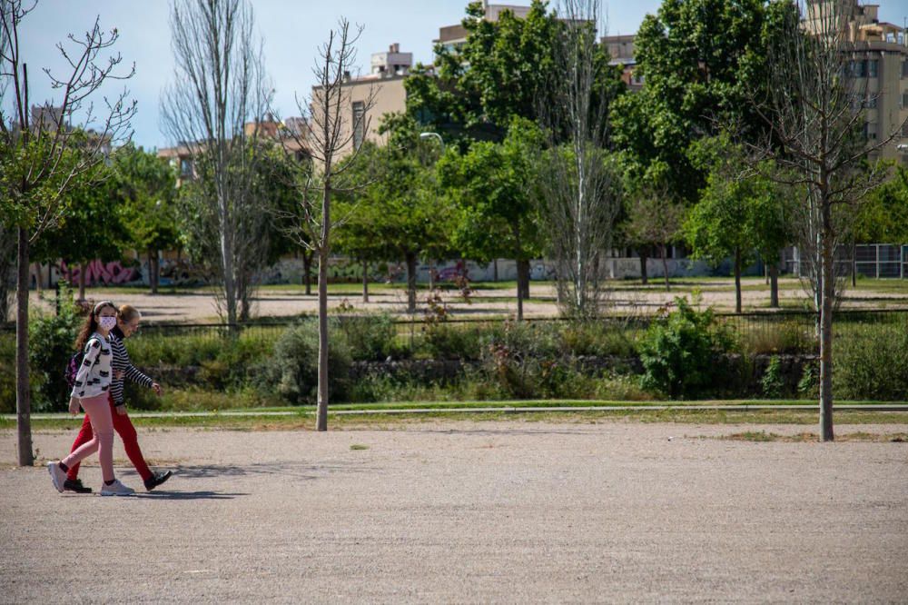 Die Parks in Palma de Mallorca sind wieder geöffnet