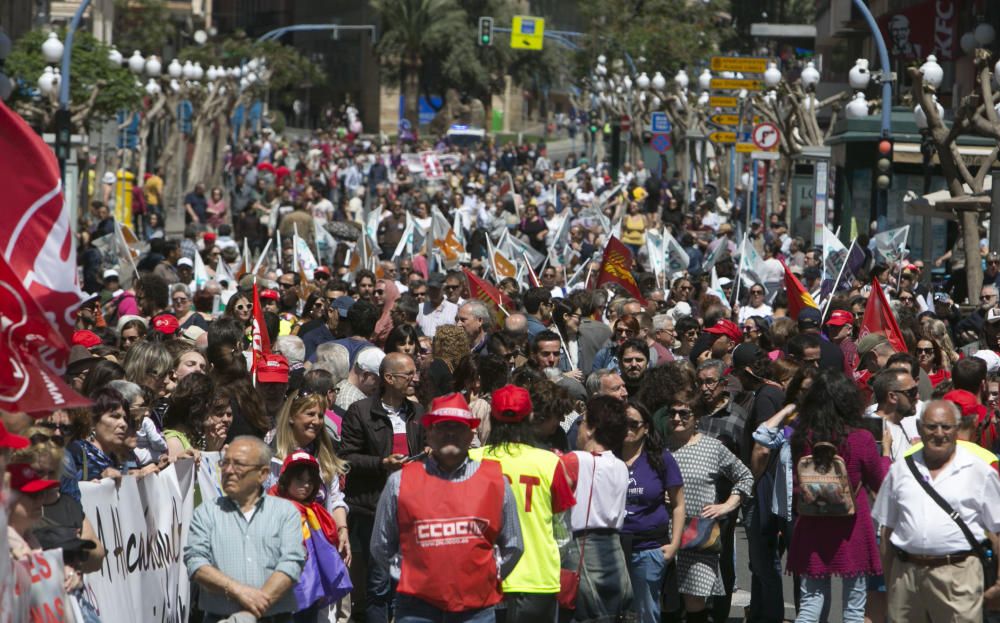 Manifestación del 1 de mayo en Alicante