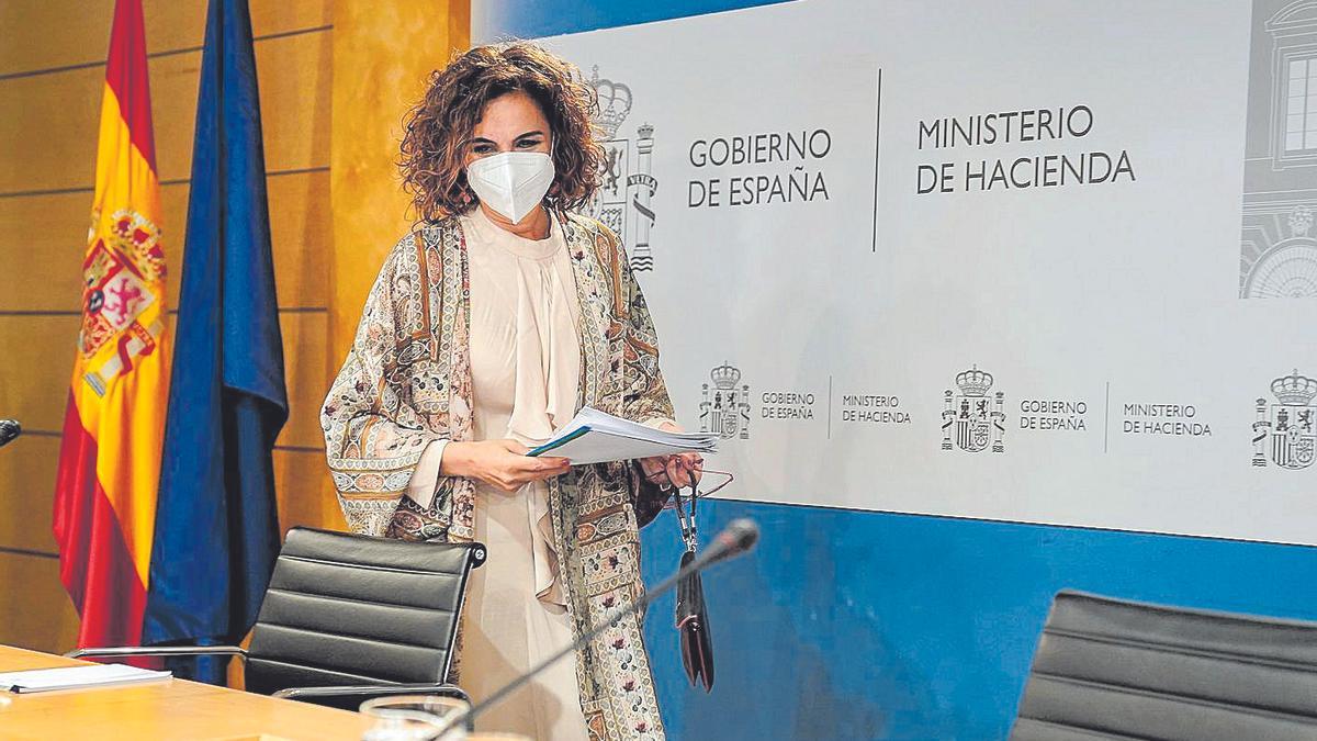 La ministra de Hacienda, María Jesús Montero.