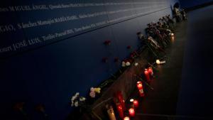 Memorial en homenaje a las víctimas del 11M en la estación de Atocha.