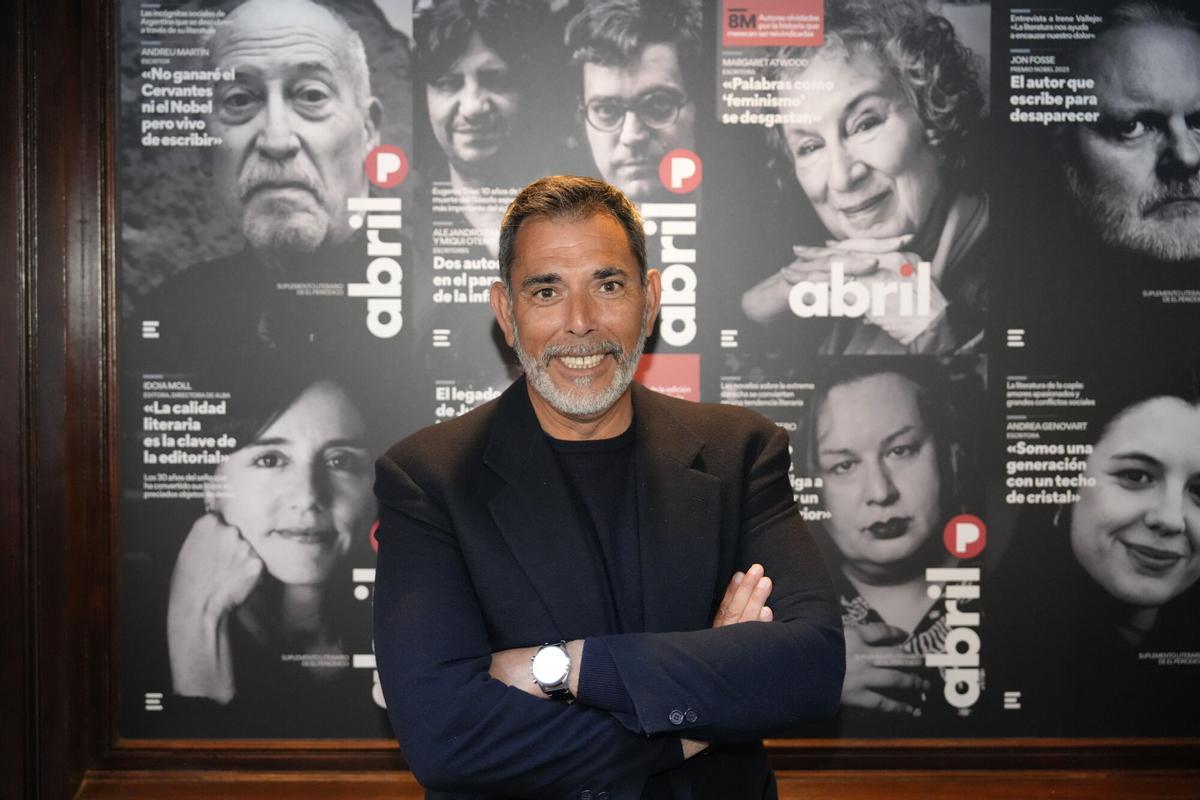 Víctor del Árbol en la fiesta literaria de Abril el pasado Sant Jordi.