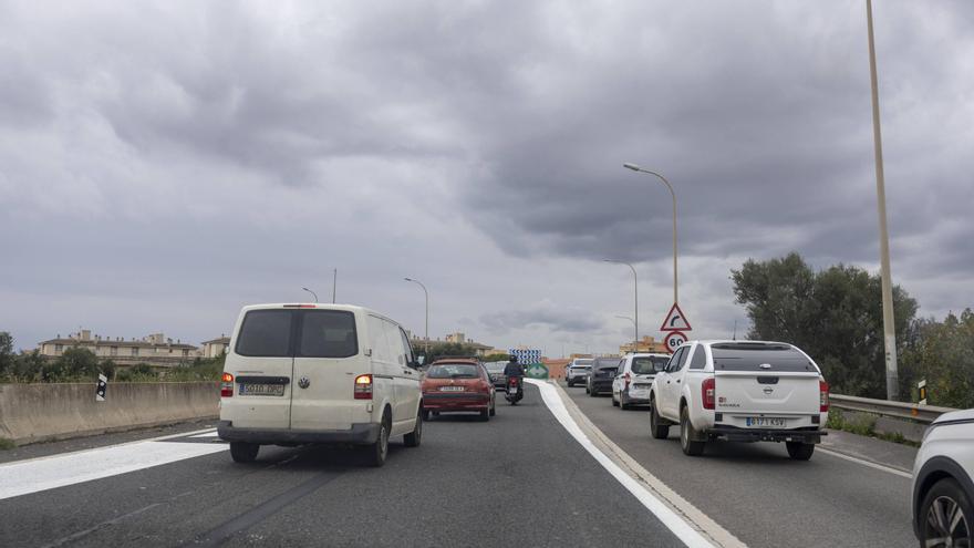 Así ha quedado el carril de incorporación de la autopista de Inca a la Vía de Cintura