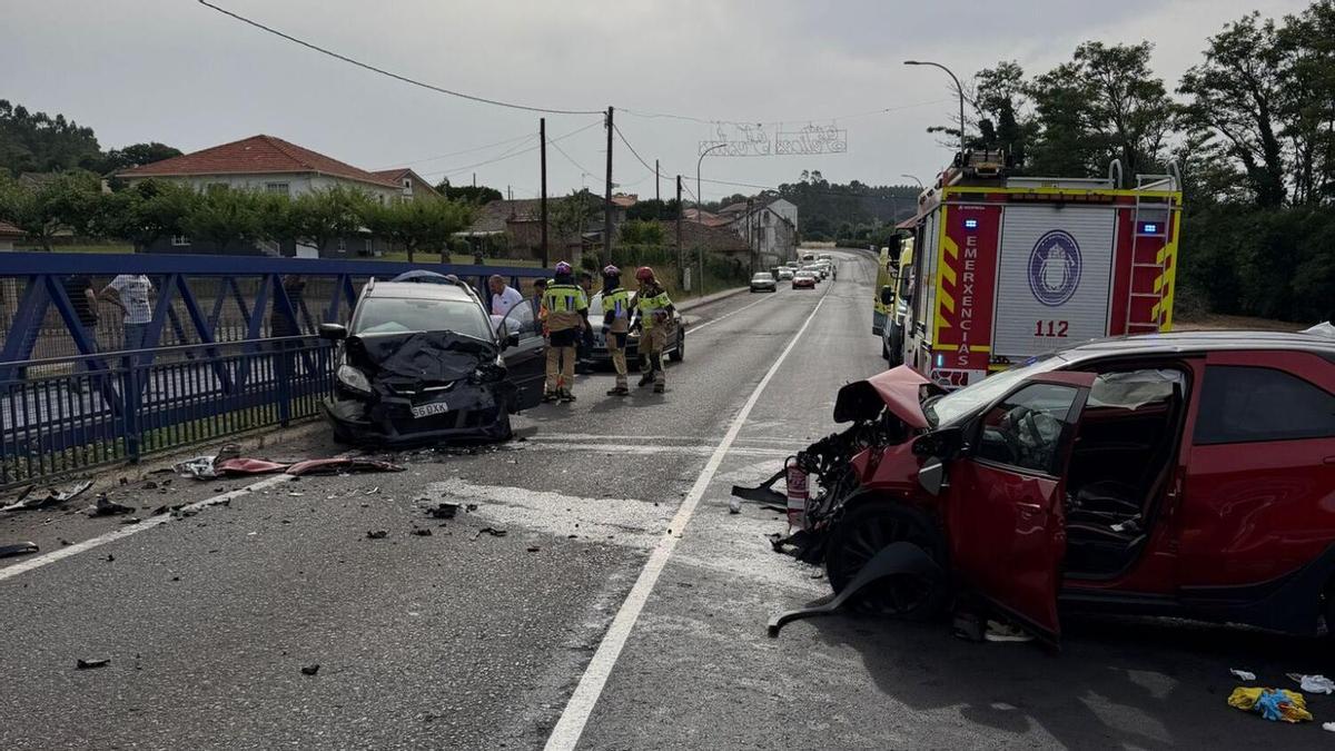 La colisión se produjo sobre el puente de Pedregal, en la N-640.