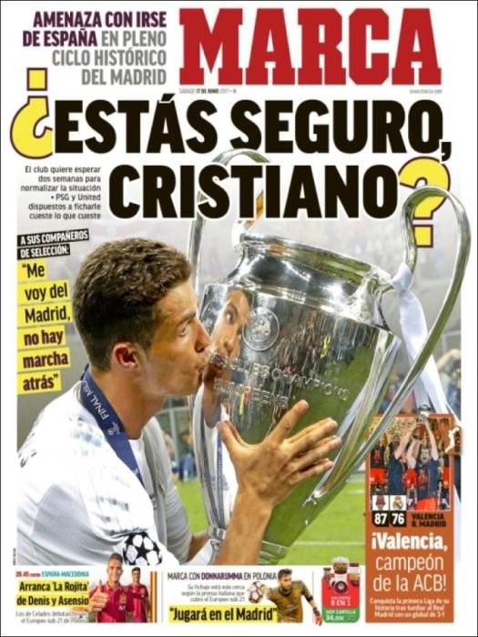 Portadas sábado 17 de junio de 2017