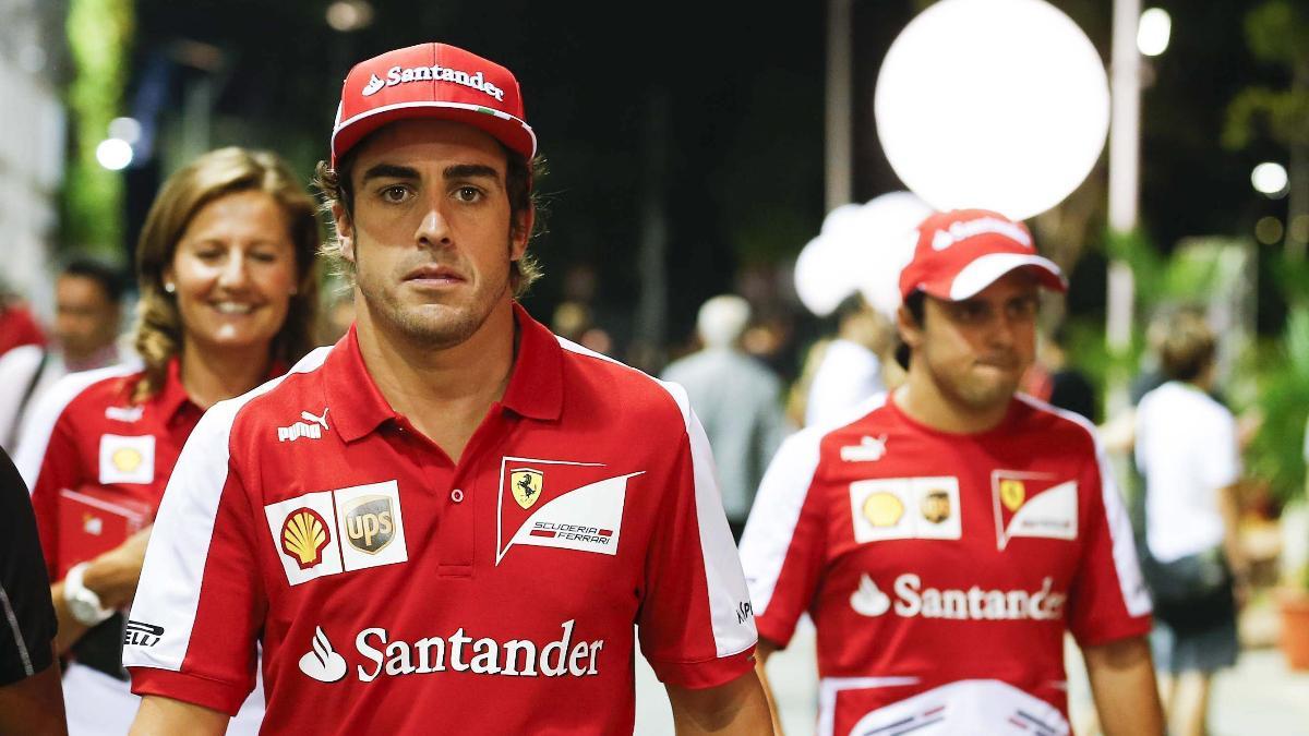 Fernando Alonso y Felippe Massa, durante su etapa juntos en Ferrari