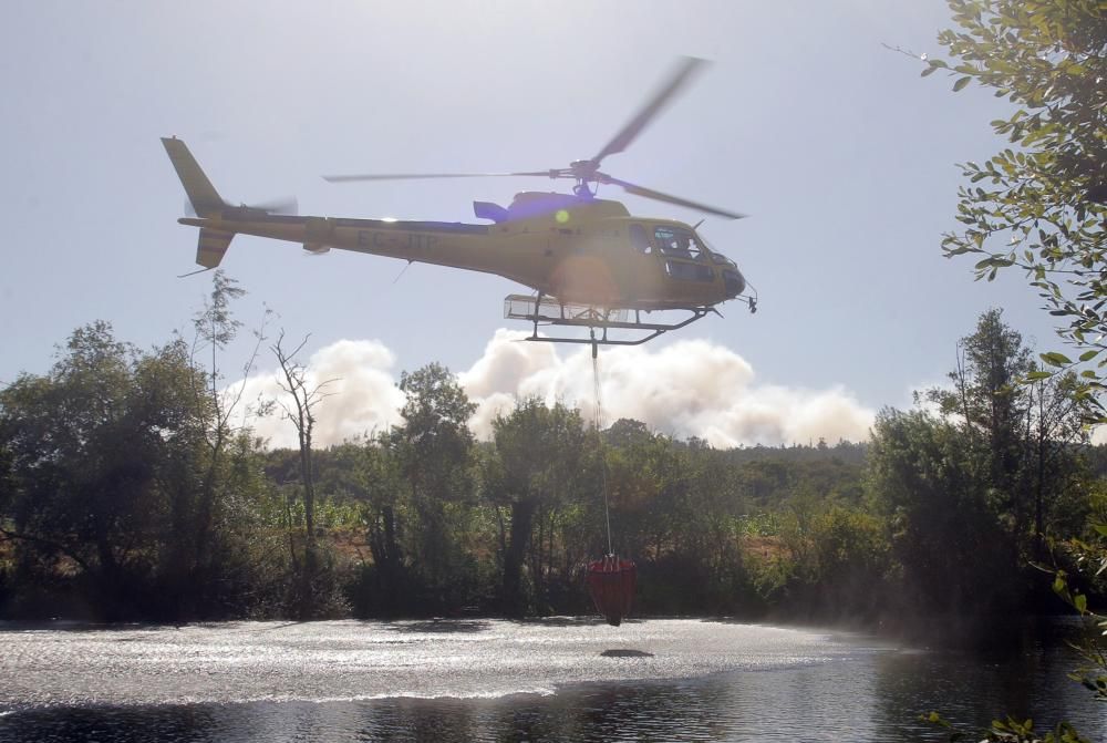 Incendio de nivel 2 en las cercanías de Santiago