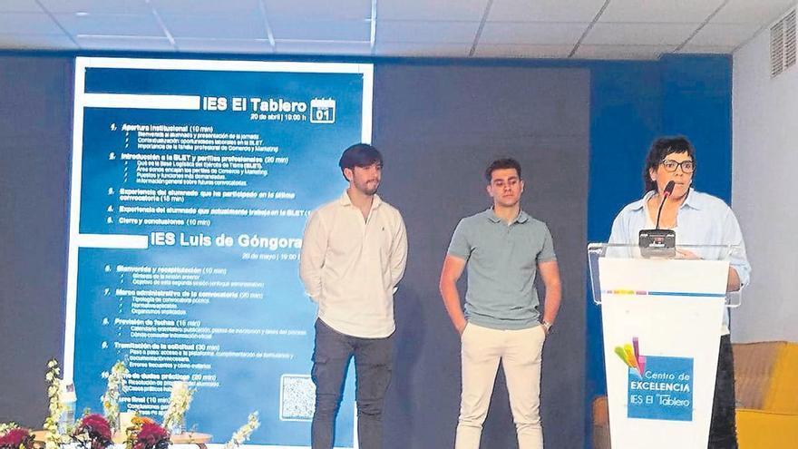 Los IES Góngora y Tablero acogen las jornadas sobre empleo y acceso a la BLET