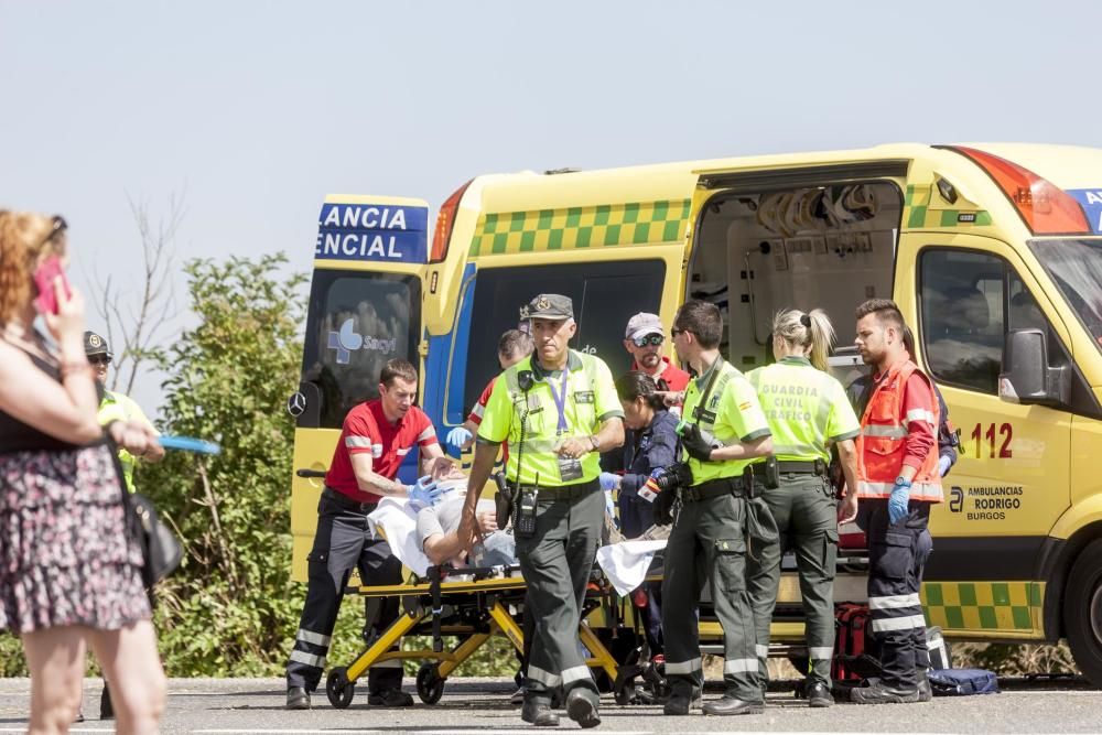 Una joven pareja de Redondela muere en un accidente en Burgos. // Patricia/Diario de Burgos