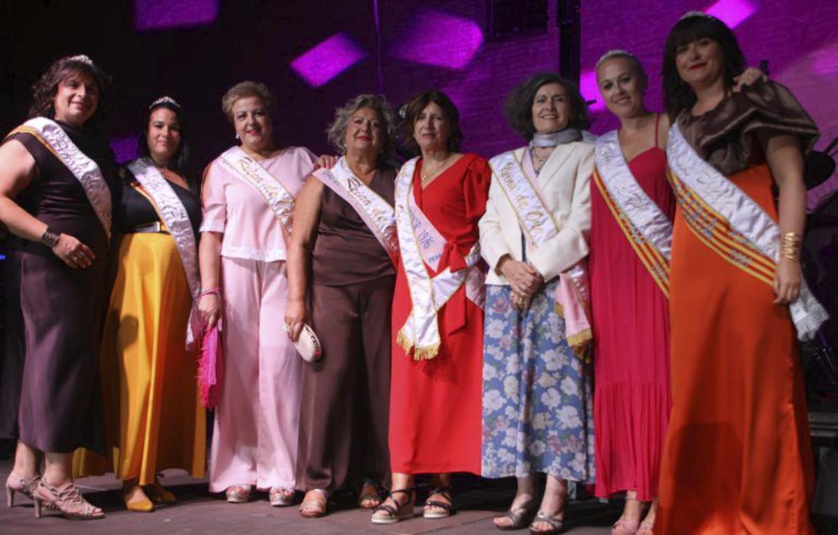 Las Reinas de Oroy Plata  en la celebración de Pedrola.