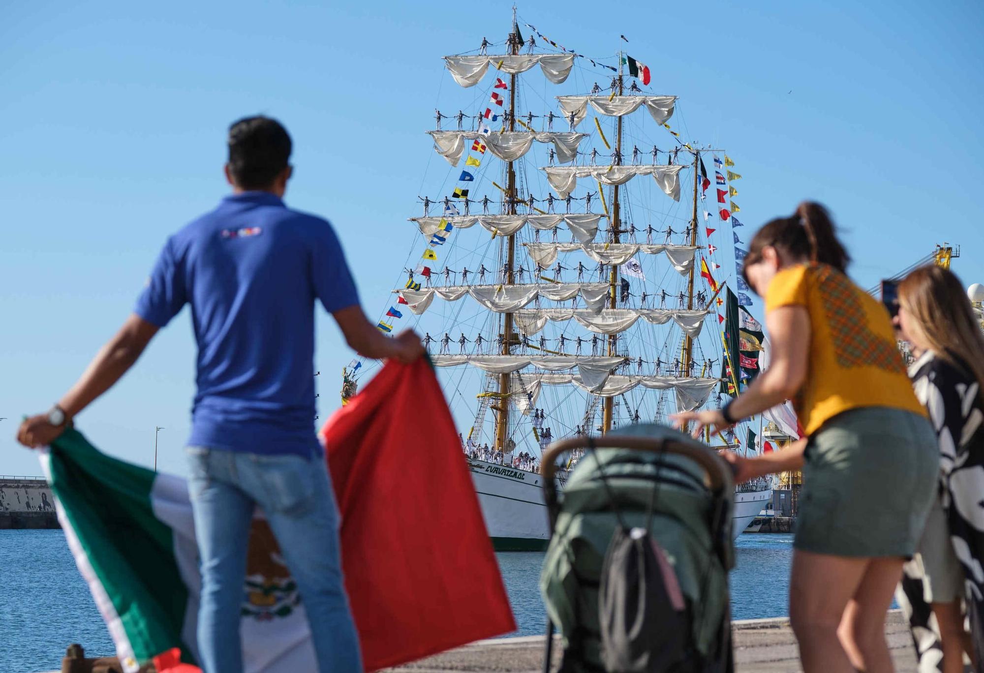 Llegada al Puerto de Santa Cruz de Tenerife del buque escuela de la Armada mexicana &#039;Cuauhtémoc&#039;