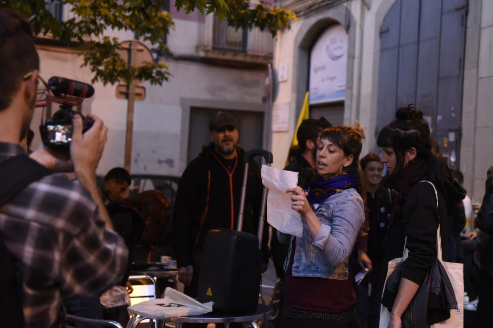 Manifestació contra l''actuació dels Mossos a Manresa